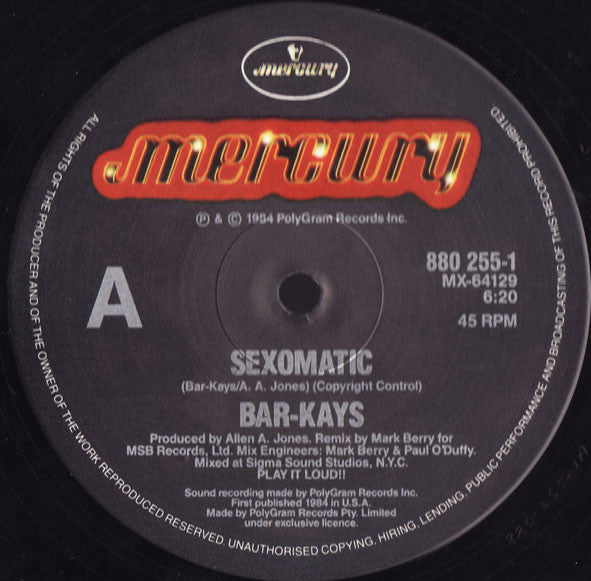 Bar-Kays : Sexomatic (12")