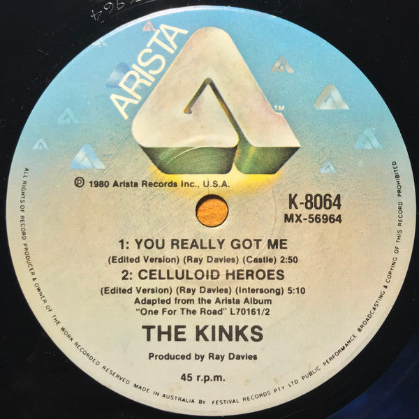 The Kinks : Lola (Edited Version) (7", Single)