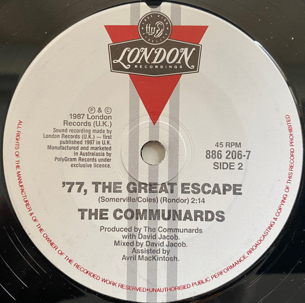 The Communards : Never Can Say Goodbye (7", Single)