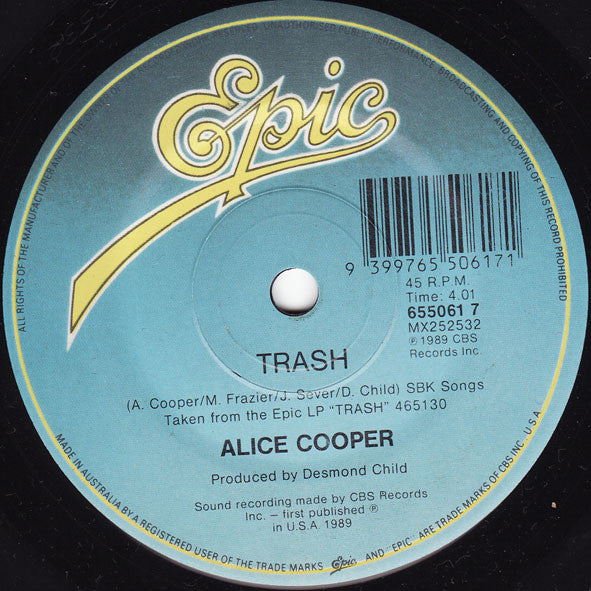 Alice Cooper (2) : Poison (7", Single)