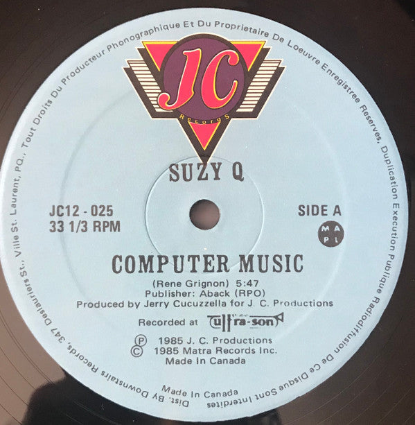 Suzy Q : Computer Music (12&quot;)