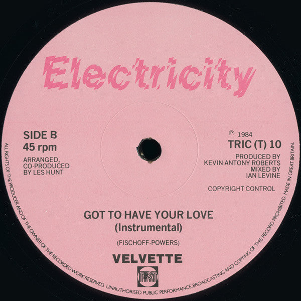 Velvette (2) : Got To Have Your Love (12")