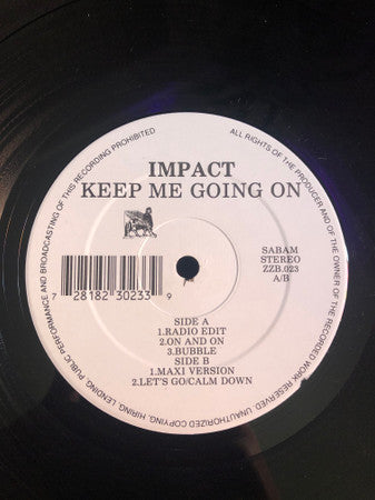 Impact (5) : Keep Me Going On (12&quot;)