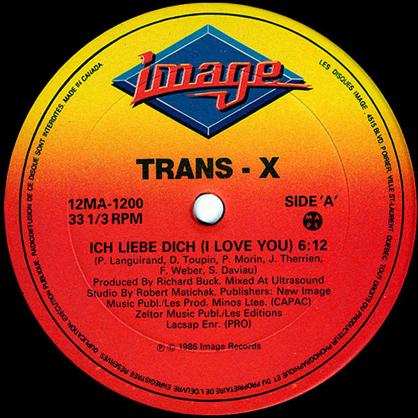 Trans-X : Ich Liebe Dich (I Love You) (12")