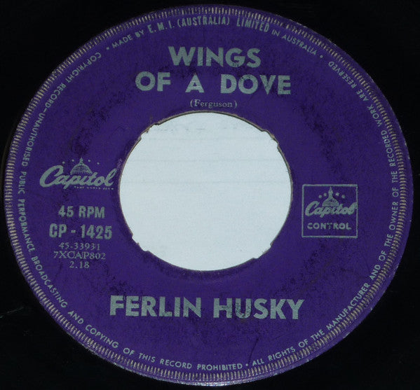 Ferlin Husky : Wings Of A Dove (7&quot;, Single, Mono)