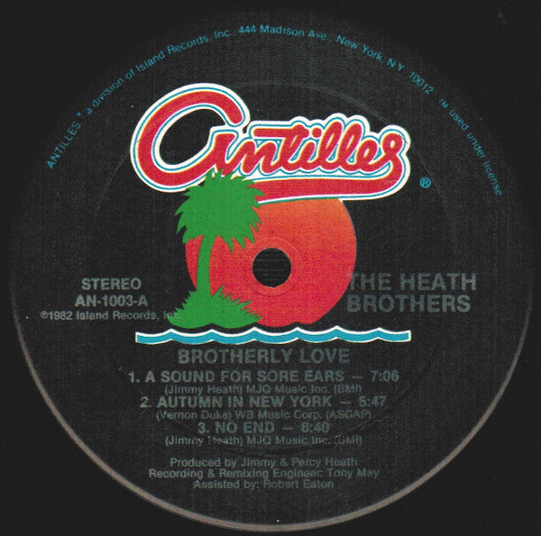 Heath Brothers* : Brotherly Love (LP, Album, Hau)