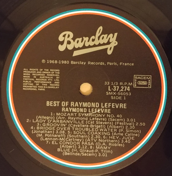 Raymond Lefèvre : The Best Of (LP)