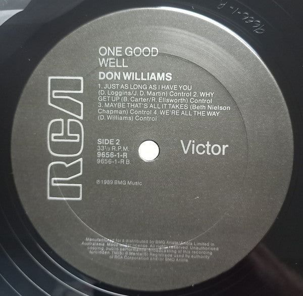 Don Williams (2) : One Good Well (LP, Album)