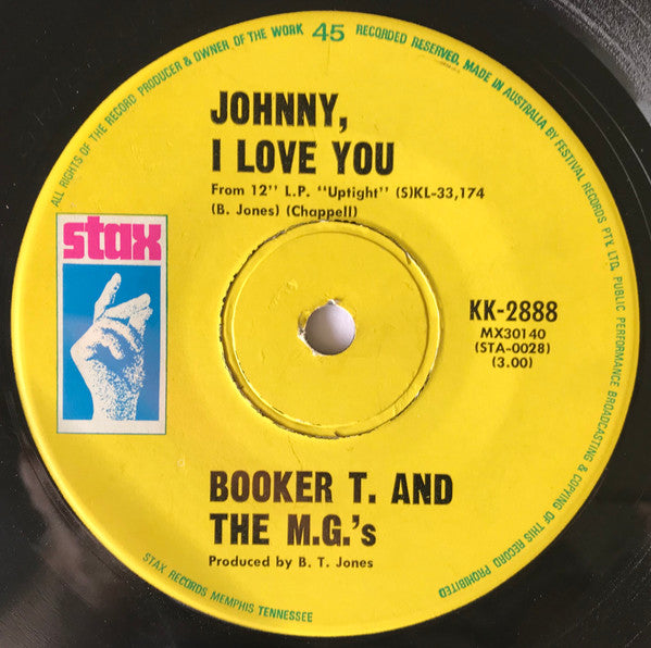 Booker T. & The M.G.'s* : Time Is Tight (7", Single)