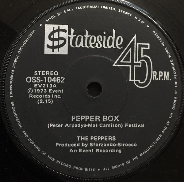 The Peppers : Pepper Box (7&quot;, Single)