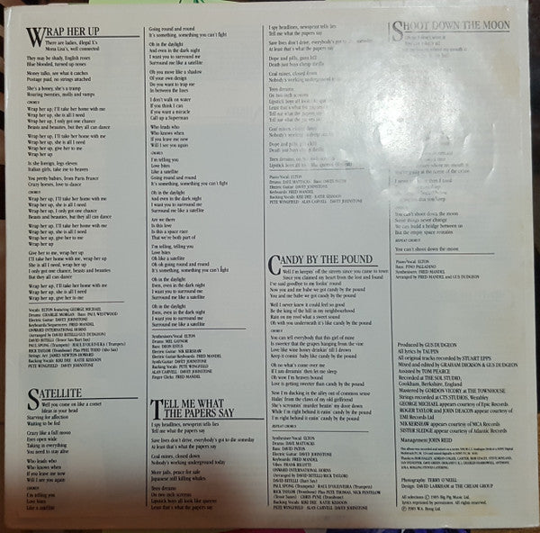 Elton John : Ice On Fire (LP, Album)