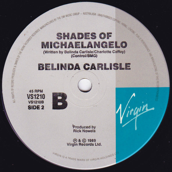 Belinda Carlisle : Leave A Light On (7", Single)