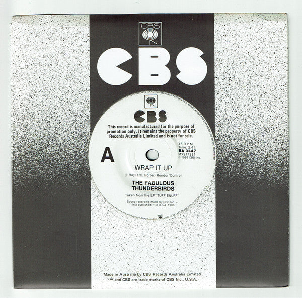 The Fabulous Thunderbirds : Wrap It Up (7", Single, Promo)