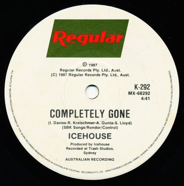 Icehouse : Crazy (7", Single)