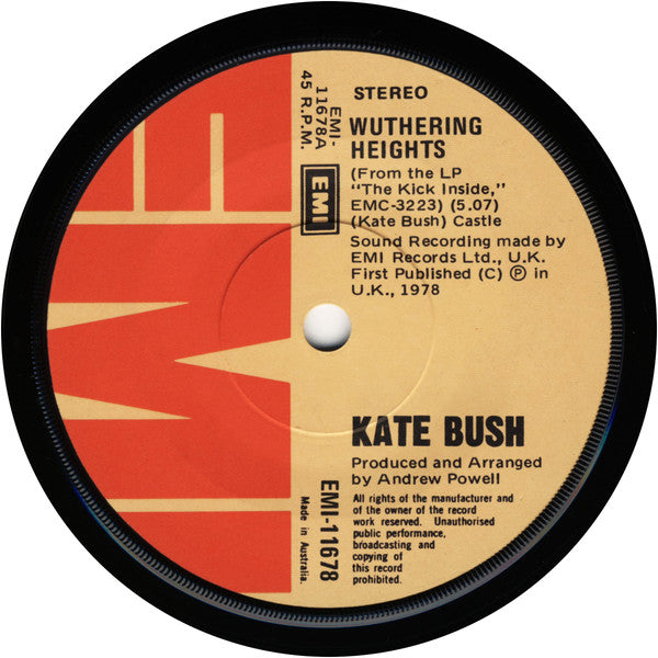 Kate Bush : Wuthering Heights (7&quot;, Single)