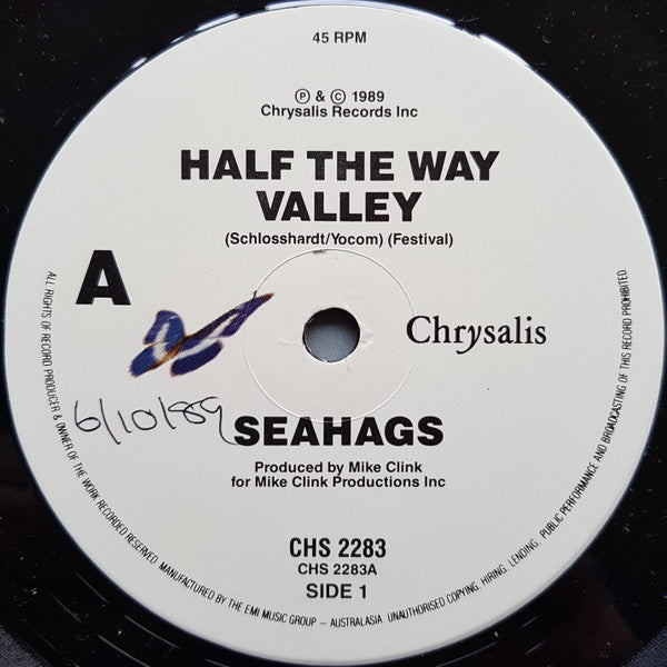 Sea Hags : Half The Way Valley (7", Single)
