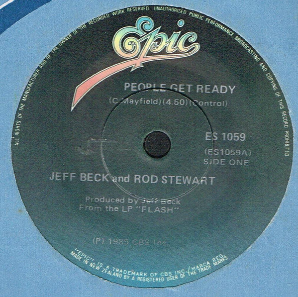 Jeff Beck And Rod Stewart : People Get Ready (7")