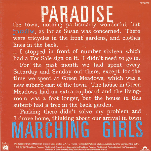 The Marching Girls : Safe As Houses (7")