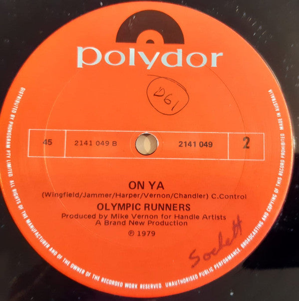 Olympic Runners : Get It While You Can (12", Single)