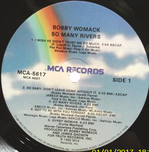 Bobby Womack : So Many Rivers (LP, Album, Glo)