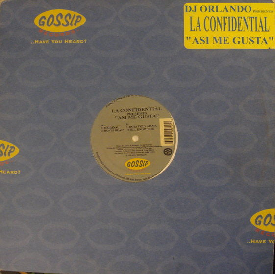 DJ Orlando Presents LA Confidential : Asi Me Gusta (12&quot;)