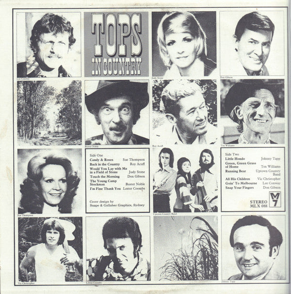 Various : Tops In Country (LP, Comp)