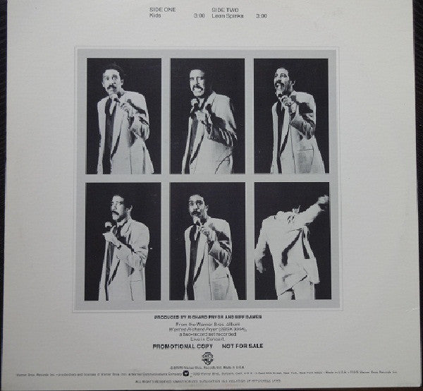 Richard Pryor : Wanted: Live In Concert (12", Single, Promo, Los)