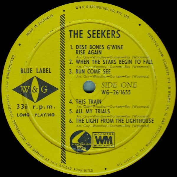 The Seekers : Introducing The Seekers (LP, Album, Yel)