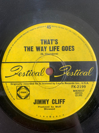 Jimmy Cliff : That's The Way Life Goes (7")