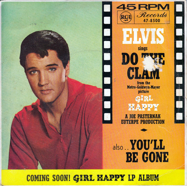 Elvis Presley With The Jordanaires : Do The Clam (7", Single, Mono, Pic)