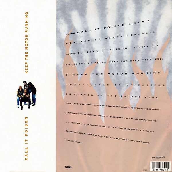 The Escape Club : Call It Poison (12")