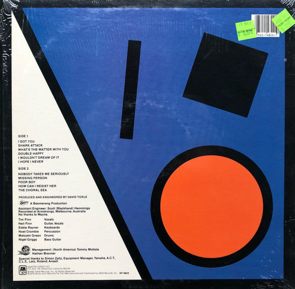 Split Enz : True Colours (LP, Album, Etch, Blu)