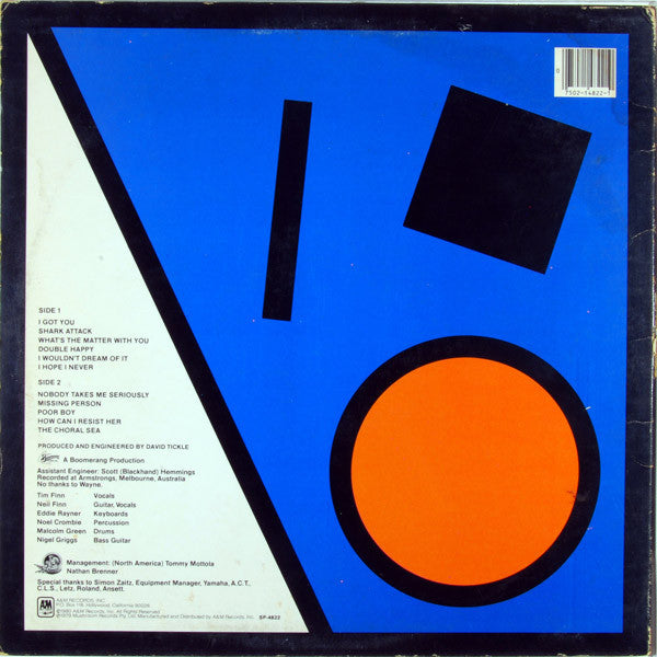 Split Enz : True Colours (LP, Album, Etch, Blu)