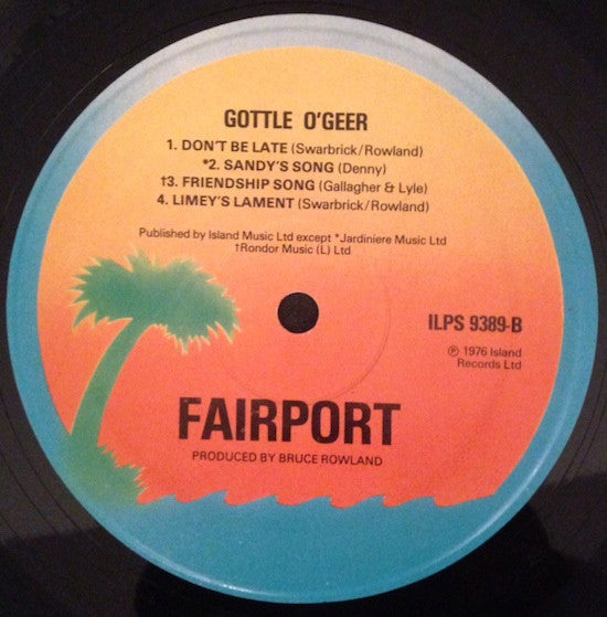 Fairport Convention : Gottle O'Geer (LP, Album)