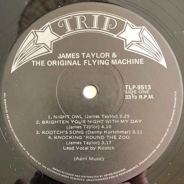 James Taylor (2) & The Flying Machine (2) : Rainy Day Man (LP, Album, RE)