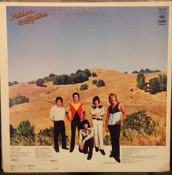 Raiders (2) : Country Wine (LP, Album)