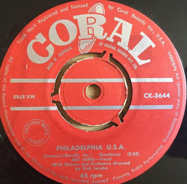 Art Lund : Philadelphia U.S.A. / Mam'selle (7", Single, 3-p)