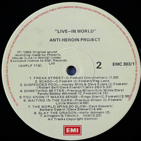 Various : It's A Live-In World - The Anti-Heroin Project (2xLP, Album)