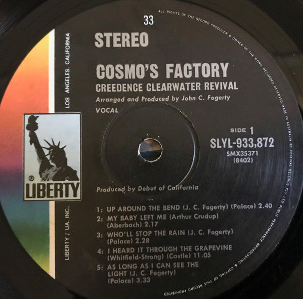 Creedence Clearwater Revival : Cosmo's Factory (LP, Album, M/Print)