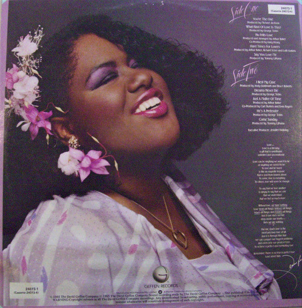 Jennifer Holliday : Say You Love Me (LP, Album)