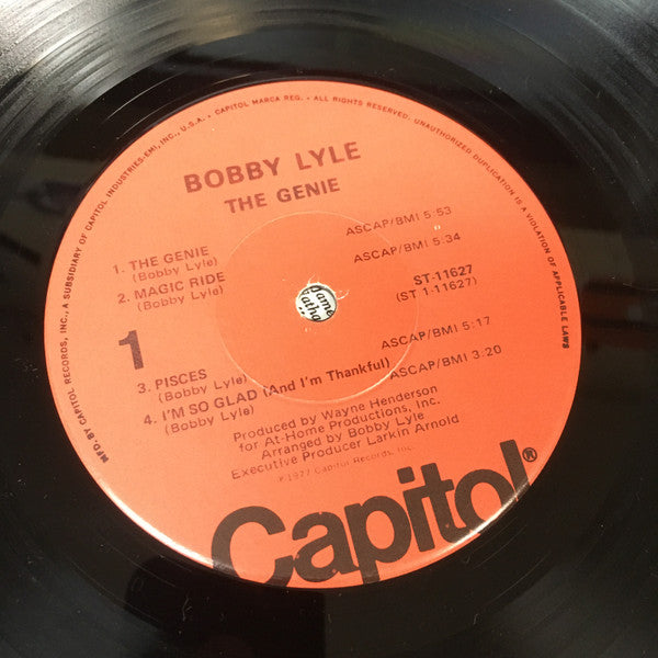 Bobby Lyle : The Genie (LP, Album, Jac)