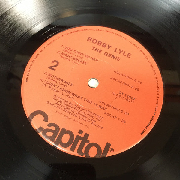 Bobby Lyle : The Genie (LP, Album, Jac)