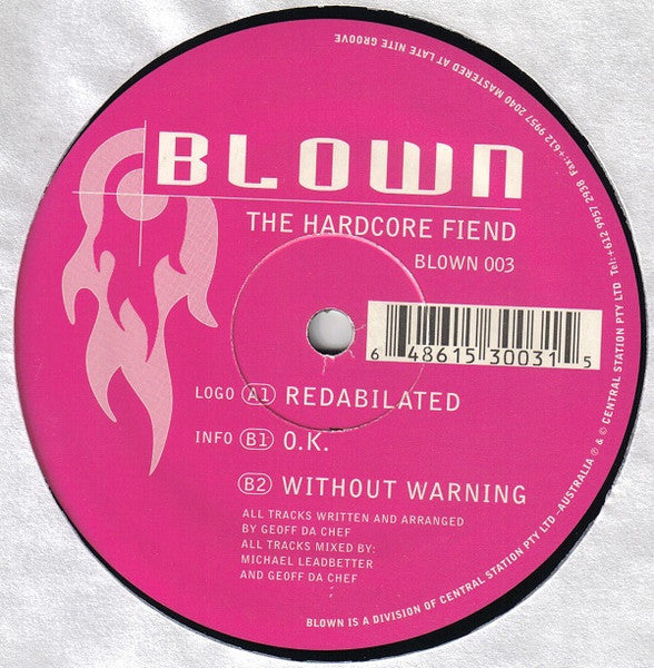 The Hardcore Fiend : Blown 003 (12&quot;, Ltd)