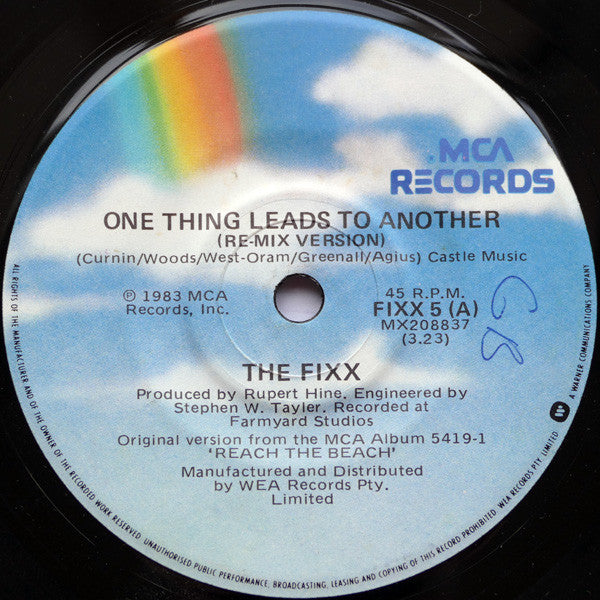 The Fixx : One Thing Leads To Another (Re-mix Version) (7&quot;, Single)