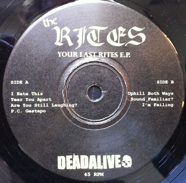 The Rites : Your Last Rites E.P. (7", EP)