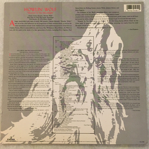 Howlin' Wolf : Moanin' In The Moonlight (LP, Album, RE, Glo)