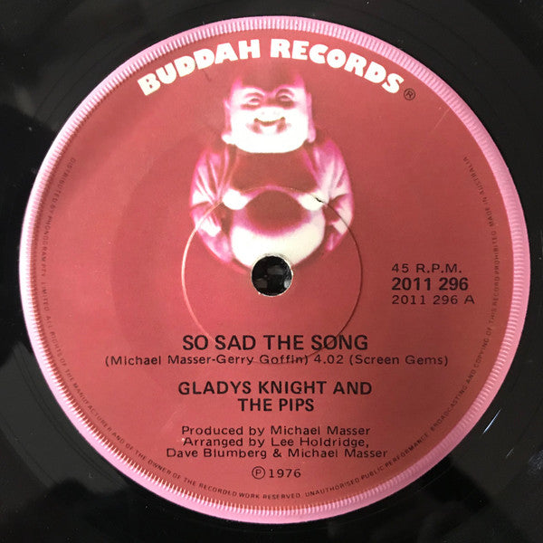 Gladys Knight And The Pips : So Sad The Song (7&quot;, Single)