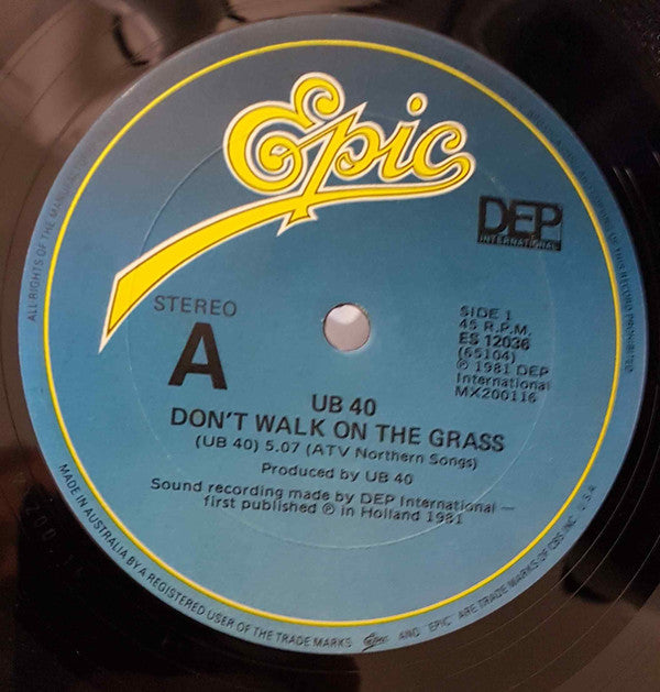 UB40 : Don't Walk On The Grass (12", Single)