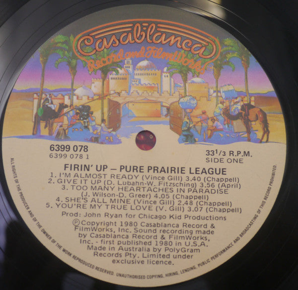Pure Prairie League : Firin' Up (LP, Album)