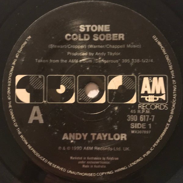 Andy Taylor : Stone Cold Sober (7&quot;, Single)